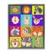 Stupell Industries Furry Faces Animals Floating Frame, design by Lynnda Rakos